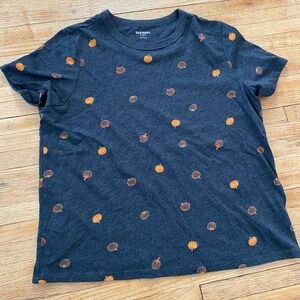 Old Navy EveryWear Pumpkins Printed Crew Neck T-Shirt Size L Fall Comfy